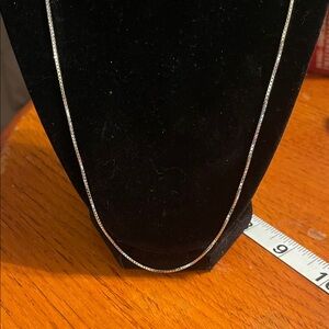 Sterling silver 24” Box Chain necklace